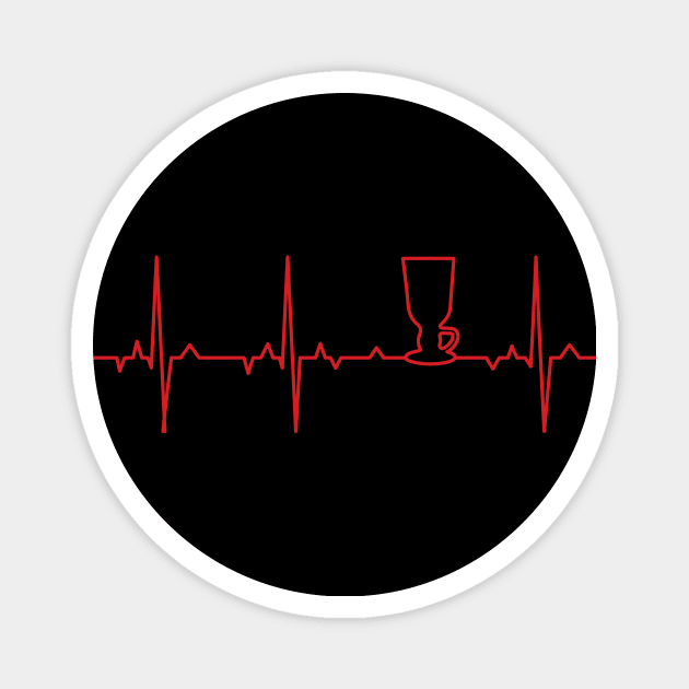 Irish coffee EKG Magnet by EliseDesigns